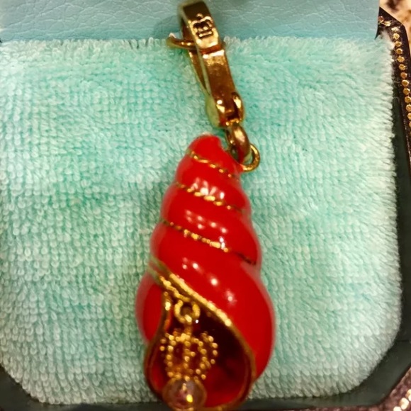 New Rare JUICY COUTURE CONCH SEA SHELL CORAL CHARM - Picture 4 of 5